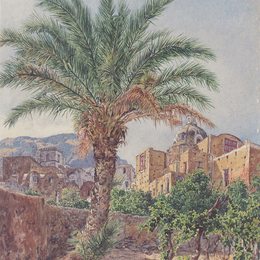 《卡普里大教堂》鲁道夫·冯阿尔特(Rudolf von Alt)高清作品欣赏