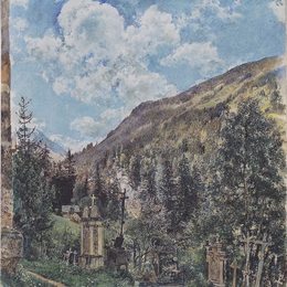 《盖斯坦墓园》鲁道夫·冯阿尔特(Rudolf von Alt)高清作品欣赏