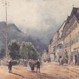《在世界的中心》鲁道夫·冯阿尔特(Rudolf von Alt)高清作品欣赏