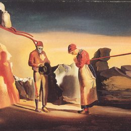 《暮色中的返祖现象》萨尔瓦多·达利(Salvador Dali)高清作品欣赏