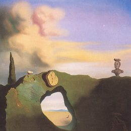 《三角时间》萨尔瓦多·达利(Salvador Dali)高清作品欣赏