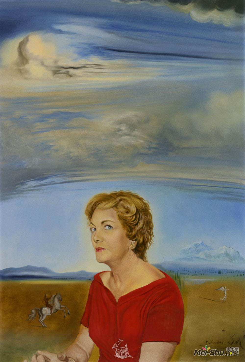 《露丝拉克曼的肖像》萨尔瓦多·达利(salvador dali)高清作品欣赏