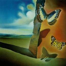 《无题（蝴蝶的风景）》萨尔瓦多·达利(Salvador Dali)高清作品欣赏