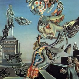 《在黑暗中玩耍》萨尔瓦多·达利(Salvador Dali)高清作品欣赏