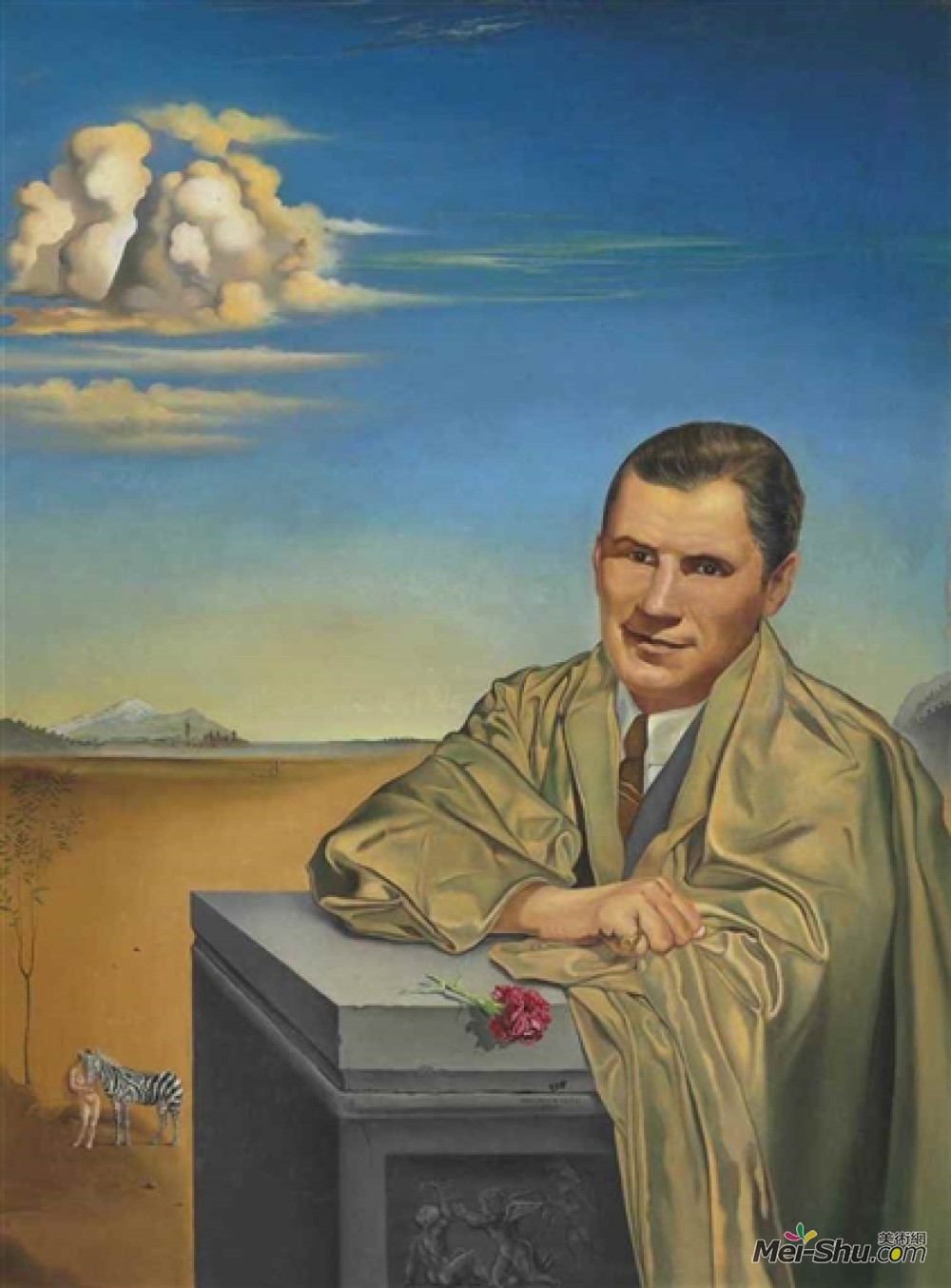 约翰佩罗纳爵士的肖像1949年萨尔瓦多达利salvadordali高清作品欣赏