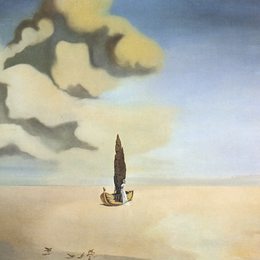 《景观中的人物与帷幕》萨尔瓦多·达利(Salvador Dali)高清作品欣赏