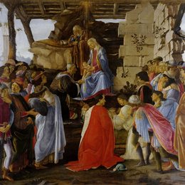 《贤士的崇拜》山德罗·波提切利(Sandro Botticelli)高清作品欣赏