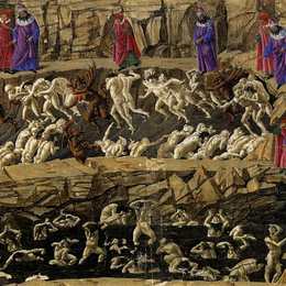 《第十八号地狱》山德罗·波提切利(Sandro Botticelli)高清作品欣赏