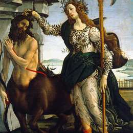 山德罗·波提切利(Sandro Botticelli)高清作品:Pallas and Centaur