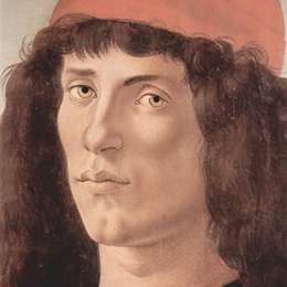 《一个红色的年轻人的肖像》山德罗·波提切利(Sandro Botticelli)高清作品欣赏