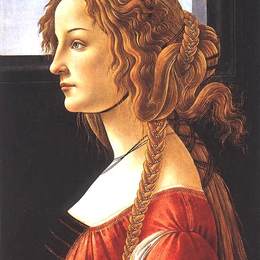 《年轻女子肖像》山德罗·波提切利(Sandro Botticelli)高清作品欣赏
