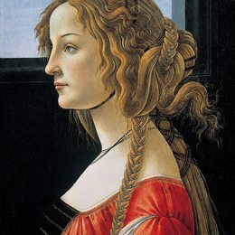 《韦斯普奇肖像艺术》山德罗·波提切利(Sandro Botticelli)高清作品欣赏