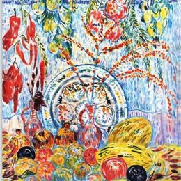 《板式静物》萨特尔·拜赫勒萨德(Sattar Bahlulzade)高清作品欣赏