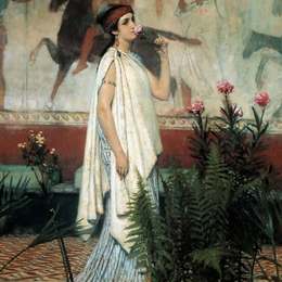 《希腊女人》劳伦斯·阿尔玛-塔德玛(Sir Lawrence Alma-Tadema)高清作品欣赏