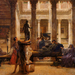 《罗马艺术爱好者》劳伦斯·阿尔玛-塔德玛(Sir Lawrence Alma-Tadema)高清作品欣赏
