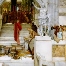 《观众之后》劳伦斯·阿尔玛-塔德玛(Sir Lawrence Alma-Tadema)高清作品欣赏