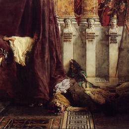 劳伦斯·阿尔玛-塔德玛(Sir Lawrence Alma-Tadema)高清作品:Ave Caesar! Io Saturnalia!