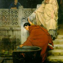 《划船》劳伦斯·阿尔玛-塔德玛(Sir Lawrence Alma-Tadema)高清作品欣赏