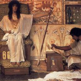 《约瑟夫，法老王室的监督者》劳伦斯·阿尔玛-塔德玛(Sir Lawrence Alma-Tadema)高清作品欣赏
