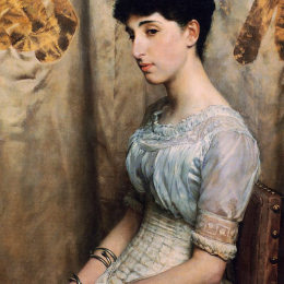 《爱丽丝刘易斯小姐》劳伦斯·阿尔玛-塔德玛(Sir Lawrence Alma-Tadema)高清作品欣赏