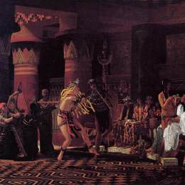 《古埃及3年前的消遣活动000年前》劳伦斯·阿尔玛-塔德玛(Sir Lawrence Alma-Tadema)高清作品欣赏