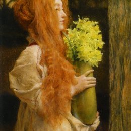 《春花》劳伦斯·阿尔玛-塔德玛(Sir Lawrence Alma-Tadema)高清作品欣赏