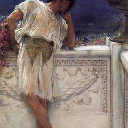 《诗人加洛斯的梦》劳伦斯·阿尔玛-塔德玛(Sir Lawrence Alma-Tadema)高清作品欣赏