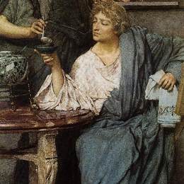 《罗马葡萄酒品尝师》劳伦斯·阿尔玛-塔德玛(Sir Lawrence Alma-Tadema)高清作品欣赏