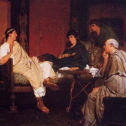 《迪莉娅的提布利乌斯》劳伦斯·阿尔玛-塔德玛(Sir Lawrence Alma-Tadema)高清作品欣赏