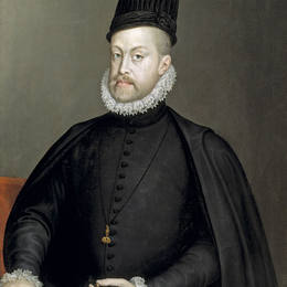 索福尼斯巴·安圭索拉(Sofonisba Anguissola)高清作品:Portrait of Philipp II of Spain