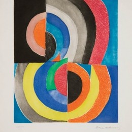 《半线性抽象成分》索妮娅·德劳内(Sonia Delaunay)高清作品欣赏