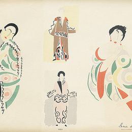 《时装插图》索妮娅·德劳内(Sonia Delaunay)高清作品欣赏