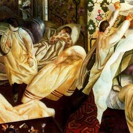 《冻伤病人》斯坦利·斯宾塞(Stanley Spencer)高清作品欣赏