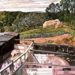 斯坦利·斯宾塞(Stanley Spencer)高清作品:Ricketts Farm, Cookham Dene