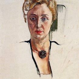 斯坦利·斯宾塞(Stanley Spencer)高清作品:Portrait Of Anny Lewinter Frankl