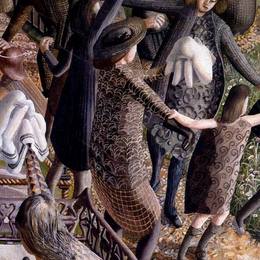《复活-重聚2》斯坦利·斯宾塞(Stanley Spencer)高清作品欣赏