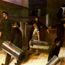 《茶瓮》斯坦利·斯宾塞(Stanley Spencer)高清作品欣赏