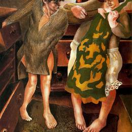 《选择衬裙》斯坦利·斯宾塞(Stanley Spencer)高清作品欣赏