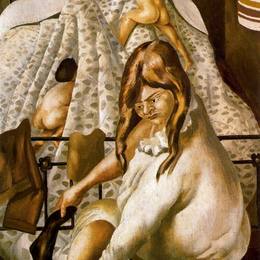 《上床睡觉》斯坦利·斯宾塞(Stanley Spencer)高清作品欣赏