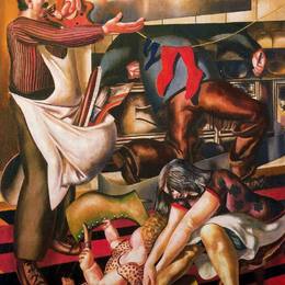 《屋里的工人》斯坦利·斯宾塞(Stanley Spencer)高清作品欣赏