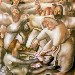 《智者的到来（耶稣诞生）》斯坦利·斯宾塞(Stanley Spencer)高清作品欣赏