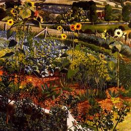 斯坦利·斯宾塞(Stanley Spencer)高清作品:Rowborough. Cookham.