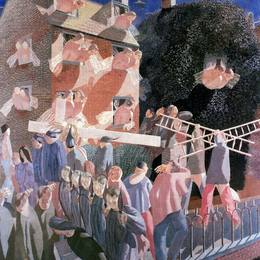 《背负十字架的基督》斯坦利·斯宾塞(Stanley Spencer)高清作品欣赏