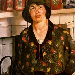 《乡村女孩：爱丽丝》斯坦利·斯宾塞(Stanley Spencer)高清作品欣赏