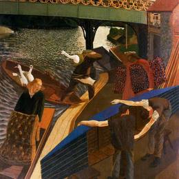 《库克姆天鹅》斯坦利·斯宾塞(Stanley Spencer)高清作品欣赏