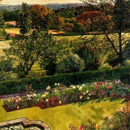 《景观。Cookham Dene。》斯坦利·斯宾塞(Stanley Spencer)高清作品欣赏