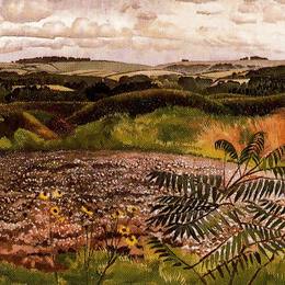 斯坦利·斯宾塞(Stanley Spencer)高清作品:Landscape, Burghclere