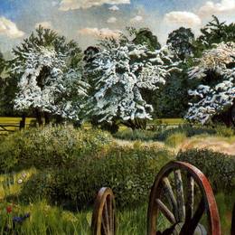 斯坦利·斯宾塞(Stanley Spencer)高清作品:Marsh Meadows, Cookham