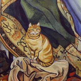 《坐在一块布上》苏珊娜·瓦拉东(Suzanne Valadon)高清作品欣赏