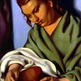 《乡下姑娘》塔玛拉·德·蓝碧嘉(Tamara de Lempicka)高清作品欣赏